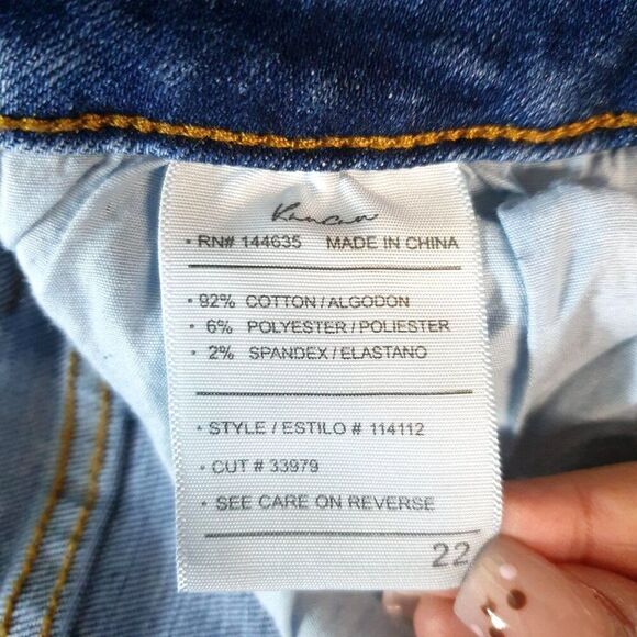 KanCan Womens Plus Skinny Jeans 22 Distressed Stretchy Chic High Rise Curvy - Picture 6 of 7